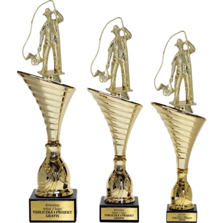 Puchar NT1000 z figurką wędkarz wędkarstwo