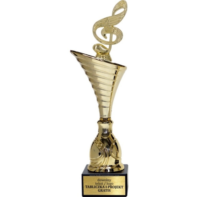Puchar NT1000 z figurką nuta muzyka