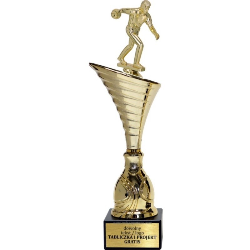 Puchar NT1000 z figurką kręglarz kręgle