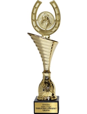 Złoty puchar z figurką jeździectwo - NT1000 puchar tematyczny z dyscypliną