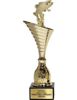 Złoty puchar z figurką wędkarstwo - NT1000 puchar tematyczny z dyscypliną