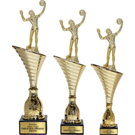Puchar NT1000 z figurką siatkarz siatkówka