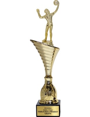 Złoty puchar z figurką siatkówka - NT1000 puchar tematyczny z dyscypliną