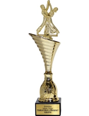 Złoty puchar z figurką taniec towarzyski - NT1000 puchar tematyczny z dyscypliną