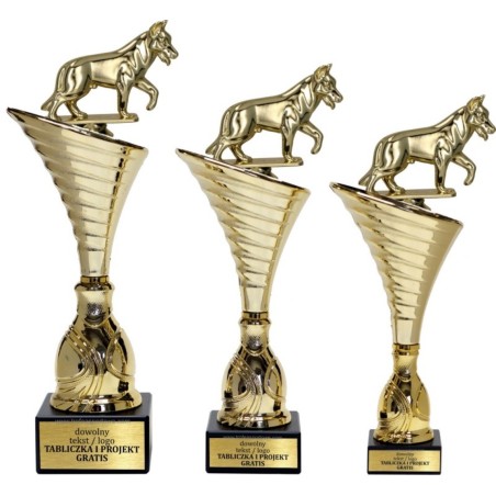 Puchar NT1000 z figurką pies kynologia