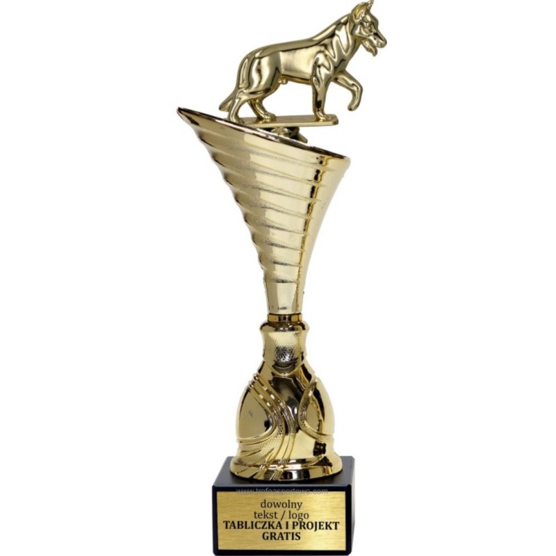 Puchar NT1000 z figurką pies kynologia