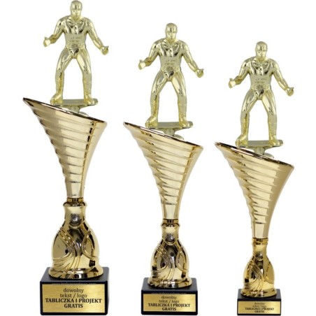 Puchar NT1000 z figurką zapaśnik zapasy