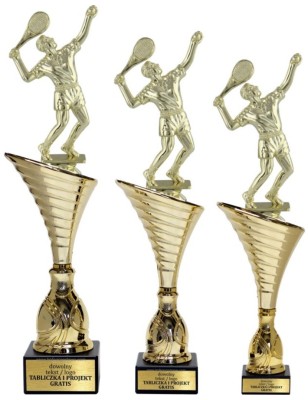 Puchar NT1000 z figurką tenisista tenis ziemny