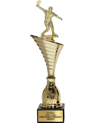 Złoty puchar z figurką tenis stołowy - NT1000 puchar tematyczny z dyscypliną