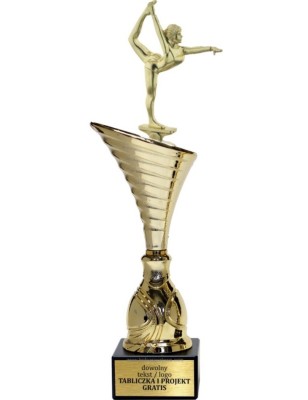 Złoty puchar z figurką taniec - NT1000 puchar tematyczny z dyscypliną
