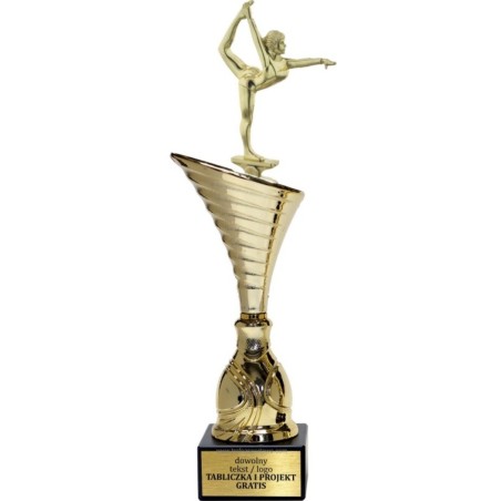Złoty puchar z figurką taniec - NT1000 puchar tematyczny z dyscypliną