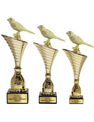 Puchar NT1000 z figurką kanarek hodowla zwierząt