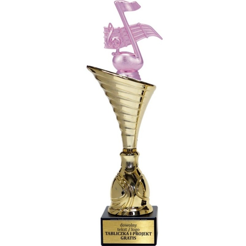 Puchar NT1000 z figurką nuta muzyka