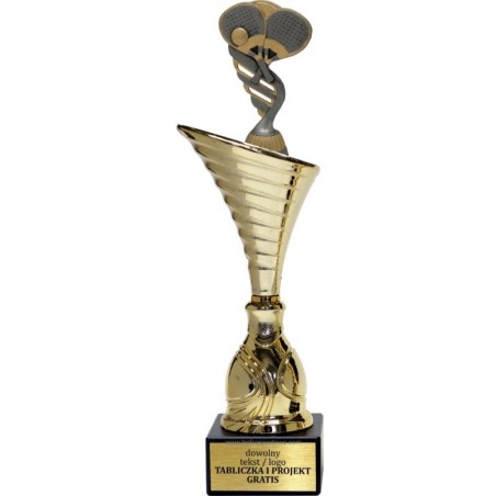 Złoty puchar z figurką padel - NT1000 puchar tematyczny z dyscypliną