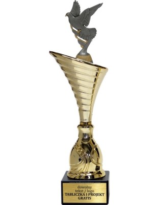 Złoty puchar z figurką hodowla zwierząt- NT1000 puchar tematyczny z dyscypliną