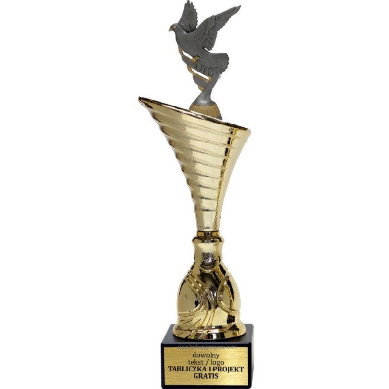 Puchar NT1000 z figurką gołąb hodowla zwierząt