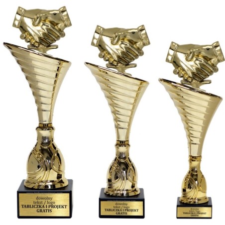 Puchar NT1000 z figurką uścisk dłoni uniwersalne