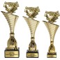 Komplet pucharów NT1000 z figurką uścisk dłoni uniwersalne 29-26-25 cm