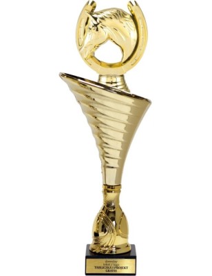 Złoty puchar z figurką jeździectwo - NT1000 puchar tematyczny z dyscypliną
