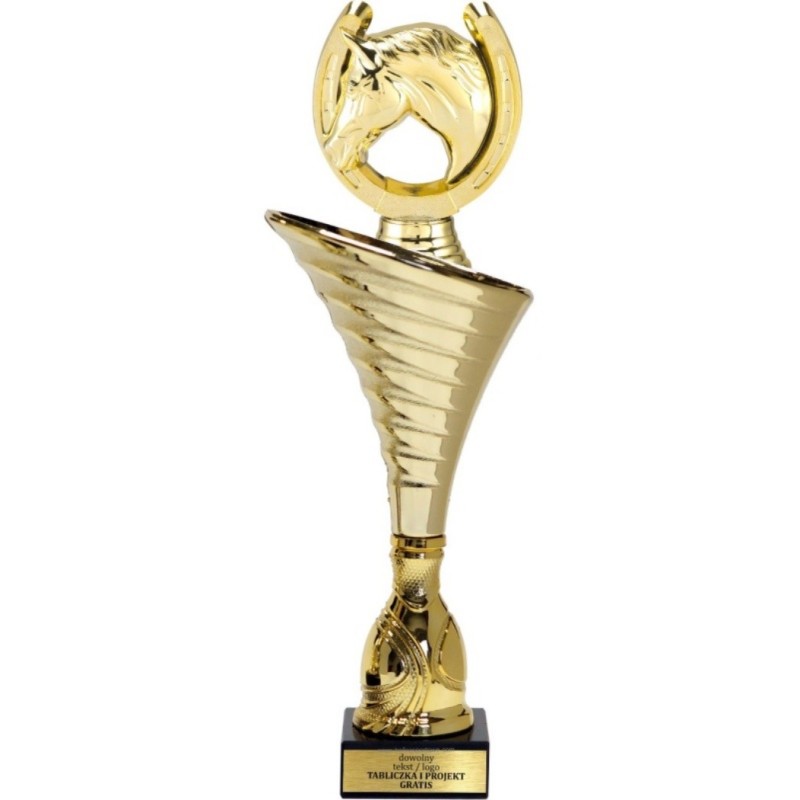 Puchar NT1000 z figurką podkowa koń jeździectwo