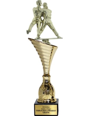 Złoty puchar z figurką judo - NT1000 puchar tematyczny z dyscypliną