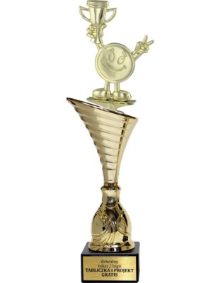 Złoty puchar z figurką uniwersalne - NT1000 puchar tematyczny z dyscypliną