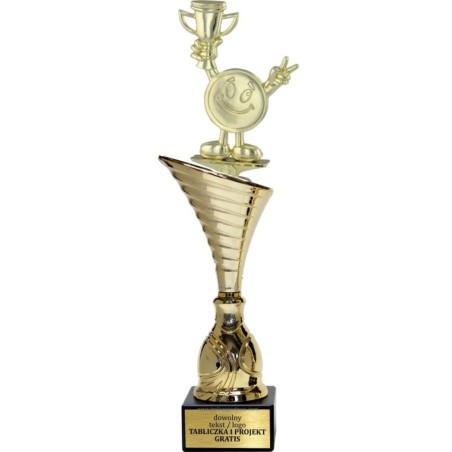 Złoty puchar z figurką uniwersalne - NT1000 puchar tematyczny z dyscypliną