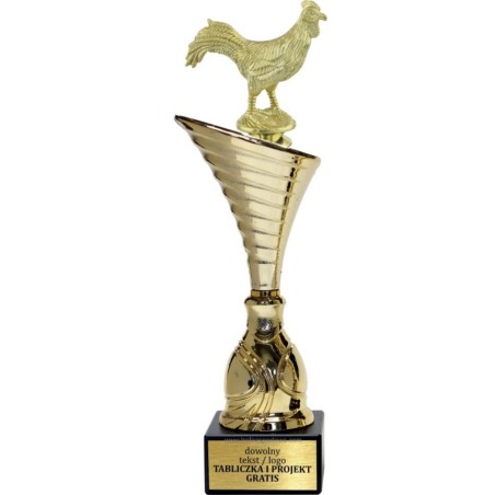 Złoty puchar z figurką hodowla zwierząt- NT1000 puchar tematyczny z dyscypliną