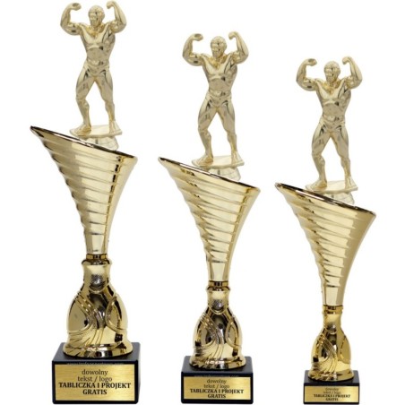 Puchar NT1000 z figurką kulturysta kulturystyka