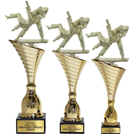Puchar NT1000 z figurką judoka judo sporty walki