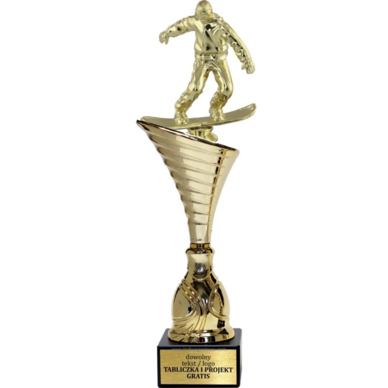 Puchar NT1000 z figurką snowboardzista snowboard