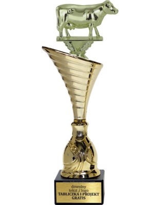Złoty puchar z figurką hodowla zwierząt - NT1000 puchar tematyczny z dyscypliną