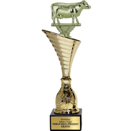 Złoty puchar z figurką hodowla zwierząt - NT1000 puchar tematyczny z dyscypliną