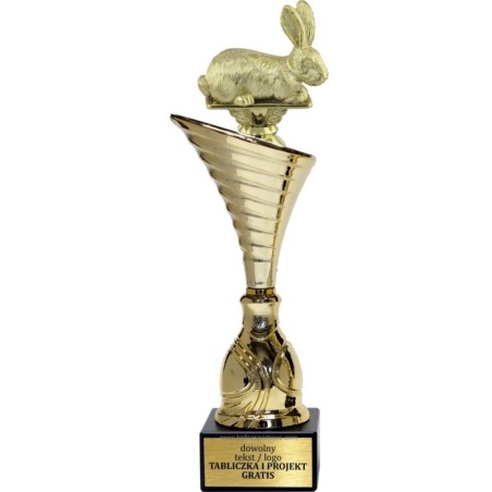 Złoty puchar z figurką hodowla zwierząt - NT1000 puchar tematyczny z dyscypliną