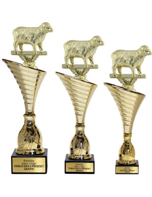 Puchar NT1000 z figurką owca hodowla zwierząt