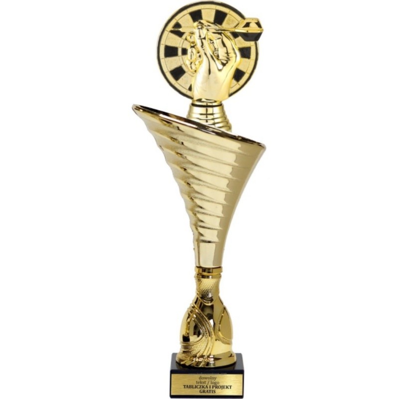 Puchar NT1000 z figurką tarcza rzutki dart