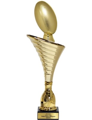 Złoty puchar z figurką futbol amerykański- NT1000 puchar tematyczny z dyscypliną