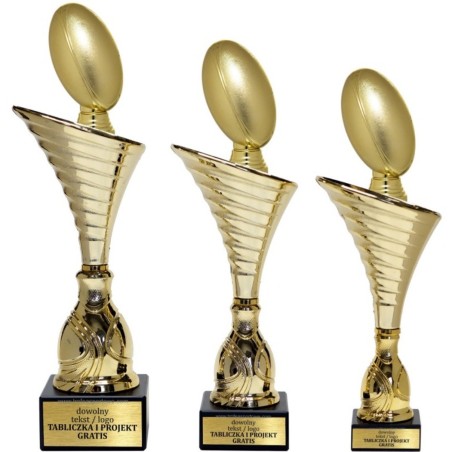 Puchar NT1000 z figurką futbol amerykański