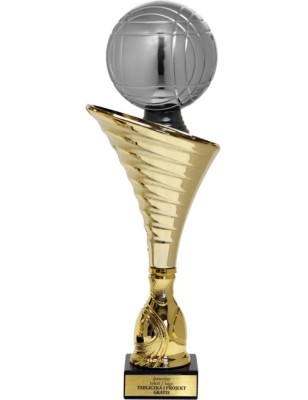 Złoty puchar z figurką petanka - NT1000 puchar tematyczny z dyscypliną
