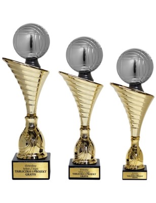 Złoty zestaw 3 pucharów z figurką petanka- Seria NT1000 do ponad 100 dyscyplin