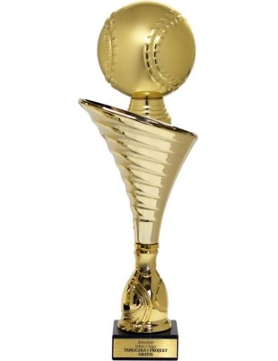 Złoty puchar z figurką baseball- NT1000 puchar tematyczny z dyscypliną