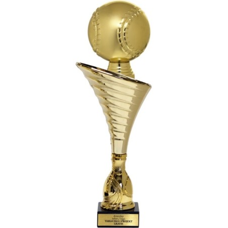 Złoty puchar z figurką baseball- NT1000 puchar tematyczny z dyscypliną