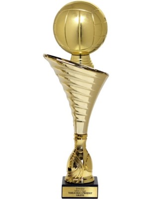 Złoty puchar z figurką siatkówka- NT1000 puchar tematyczny z dyscypliną