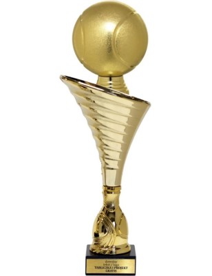 Złoty puchar z figurką tenis ziemny- NT1000 puchar tematyczny z dyscypliną