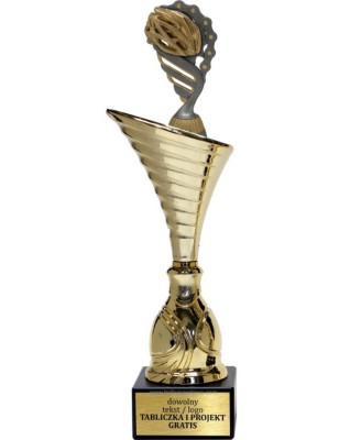 Złoty puchar z figurką kolarstwo- NT1000 puchar tematyczny z dyscypliną