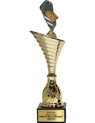 Złoty puchar z figurką boks- NT1000 puchar tematyczny z dyscypliną