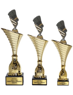 Puchar NT1000 z figurką badminton