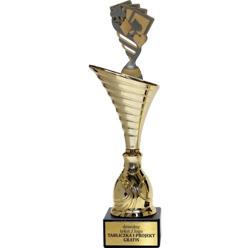 Puchar NT1000 z figurką karty gry karciane