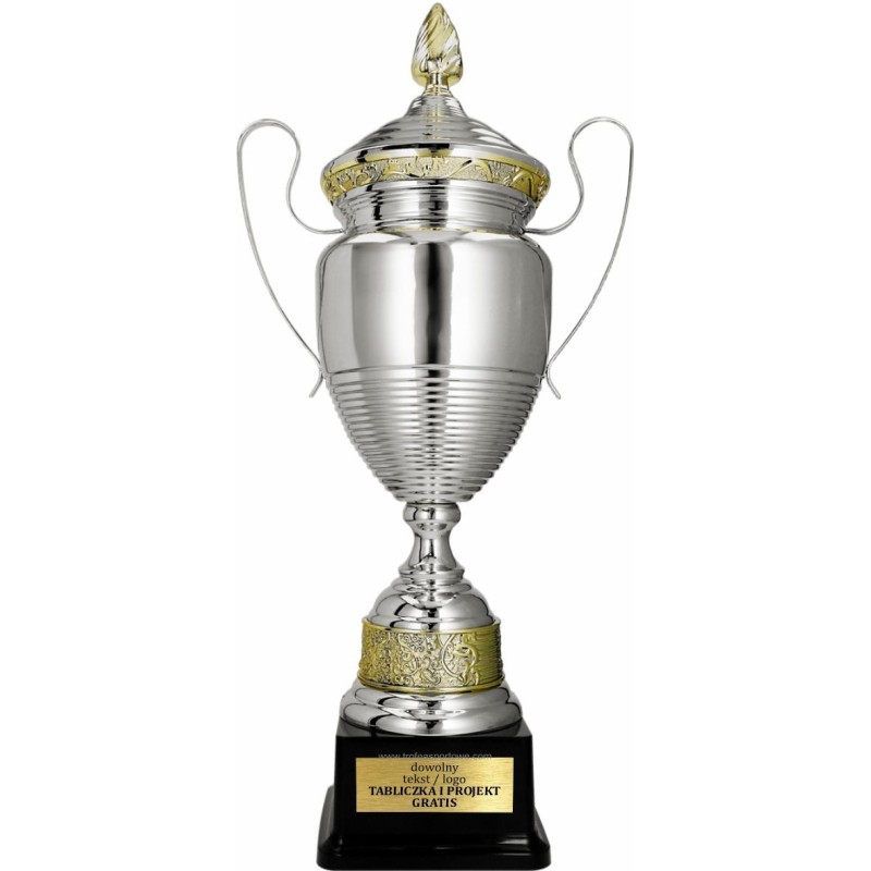 Okazały Puchar sportowy 1072 Złoto-srebrny 3 wysokości