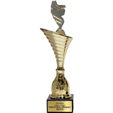 Złoty puchar z figurką hokej- NT1000 puchar tematyczny z dyscypliną